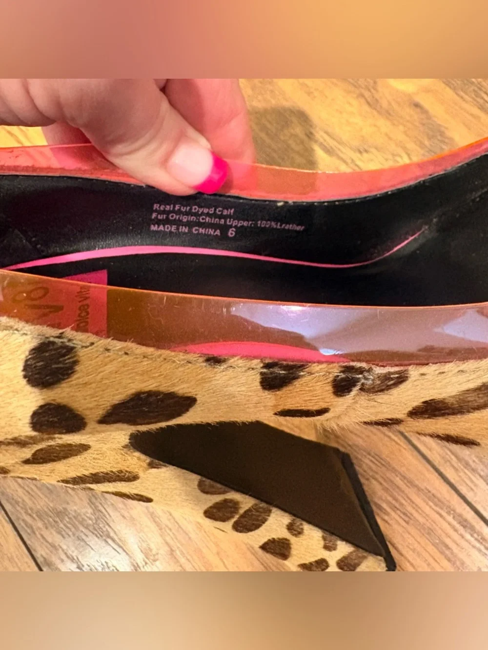 Dolce Vita DV8 Leopard Calf Hair Platform Heels Size 6 Statement Pumps